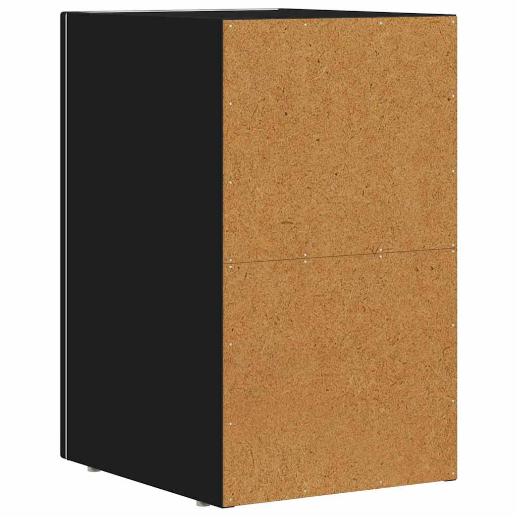 Noćni ormarić 2 pcs Crna 29,5 x 33,5 x 50 cm Konstruirano drvo