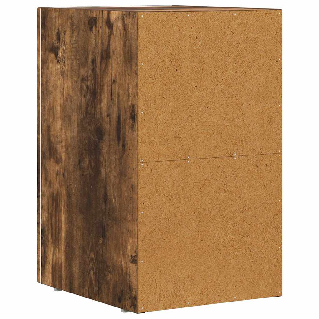 Noćni ormarić 2 pcs Dimljeni hrast 29,5 x 33,5 x 50 cm