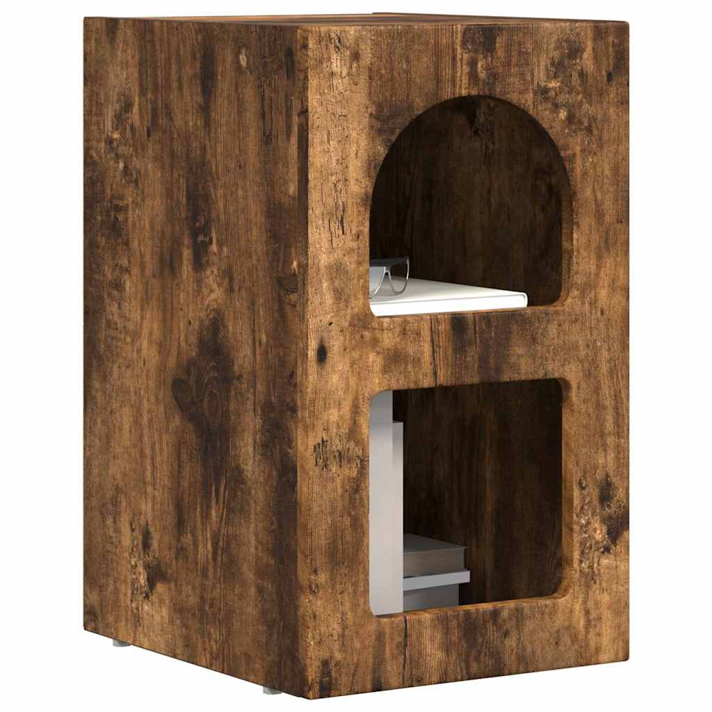 Noćni ormarić 2 pcs Dimljeni hrast 29,5 x 33,5 x 50 cm