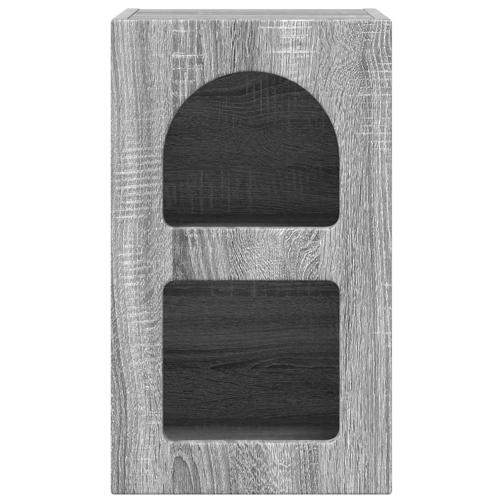 Noćni ormarić 2 pcs Siva Sonoma 29,5 x 33,5 x 50 cm