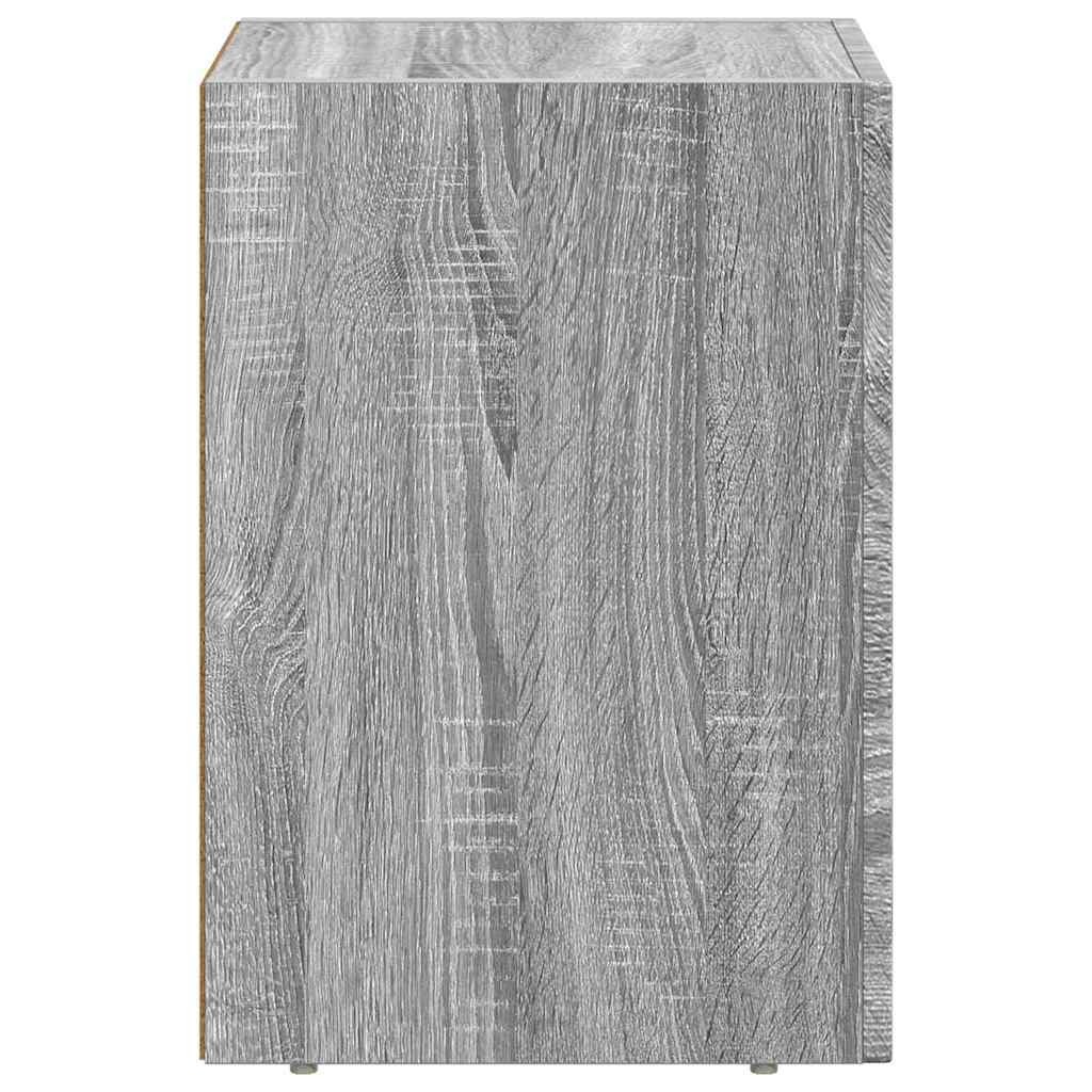 Noćni ormarić 2 pcs Siva Sonoma 29,5 x 33,5 x 50 cm