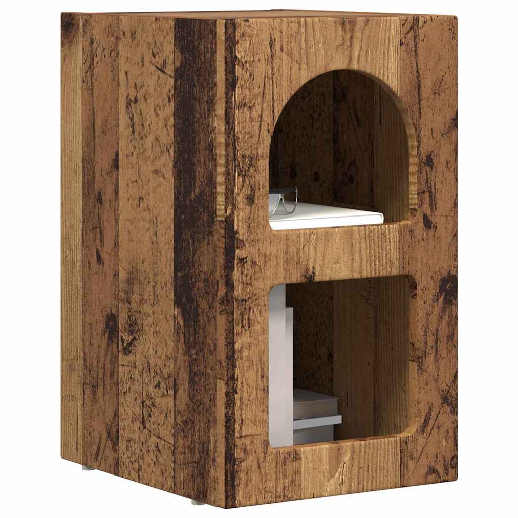 Noćni ormarić Staro drvo 29,5 x 33,5 x 50 cm Konstruirano drvo