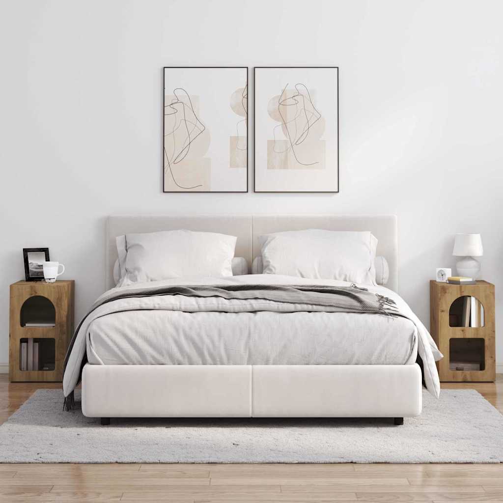Noćni ormarić 2 pcs Umjetnički hrast 29,5 x 33,5 x 50 cm