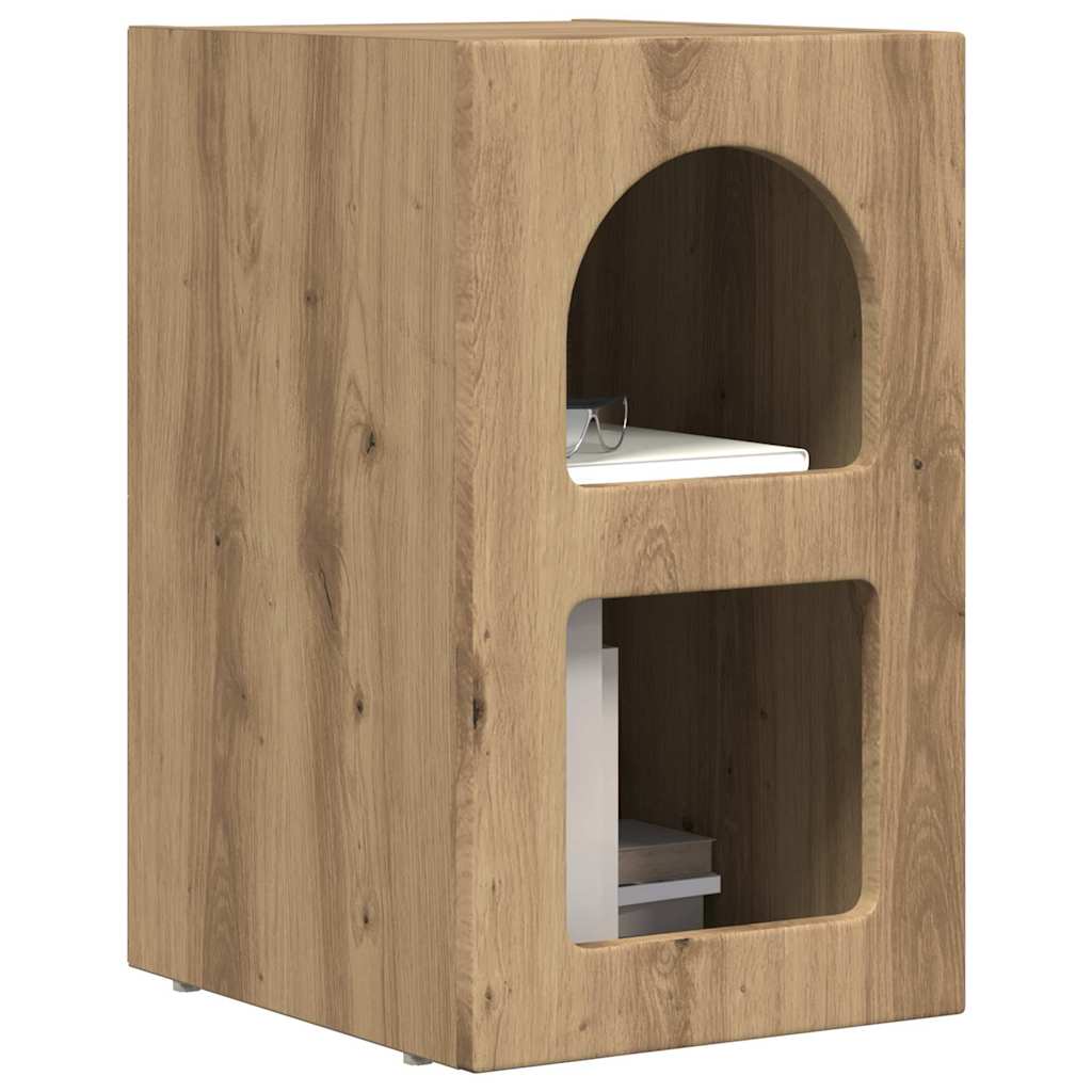 Noćni ormarić 2 pcs Umjetnički hrast 29,5 x 33,5 x 50 cm