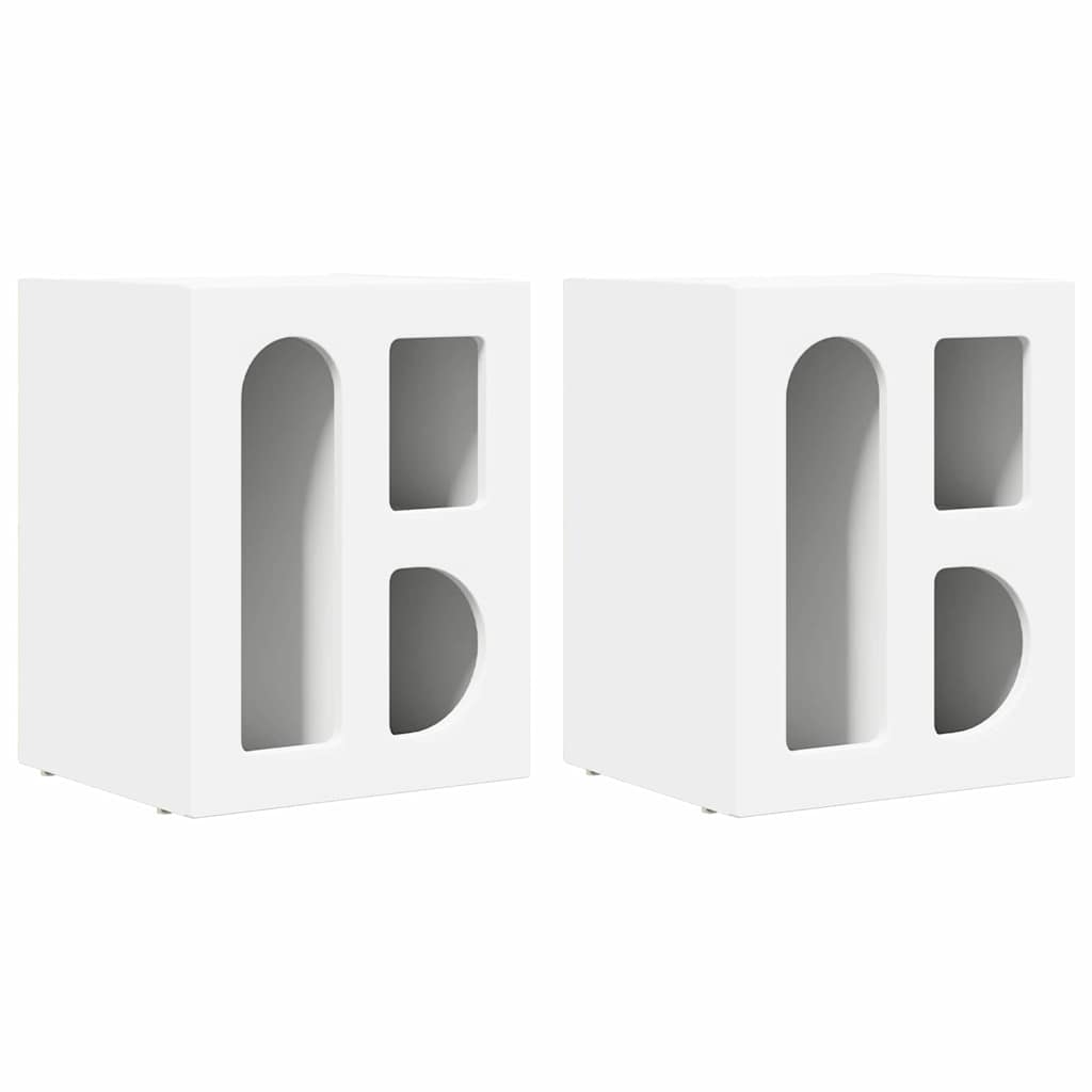 Noćni ormarić 2 pcs Bijelo 40 x 35 x 50 cm Konstruirano drvo