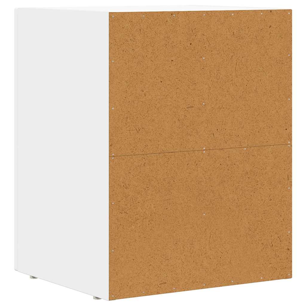 Noćni ormarić 2 pcs Bijelo 40 x 35 x 50 cm Konstruirano drvo
