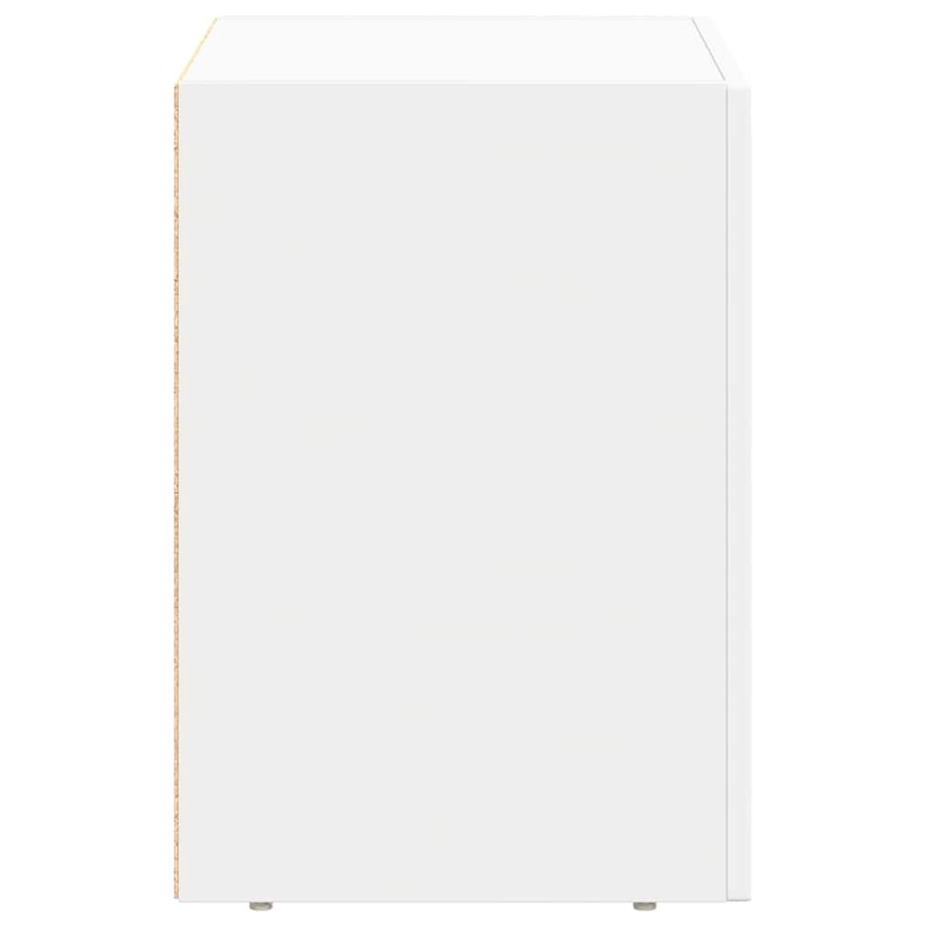Noćni ormarić 2 pcs Bijelo 40 x 35 x 50 cm Konstruirano drvo