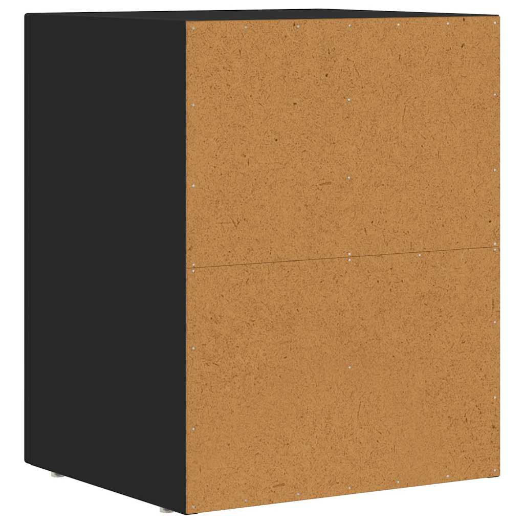 Noćni ormarić 2 pcs Crna 40 x 35 x 50 cm Konstruirano drvo
