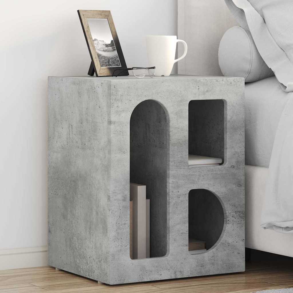 Noćni ormarić 2 pcs Betonski sivi 40 x 35 x 50 cm