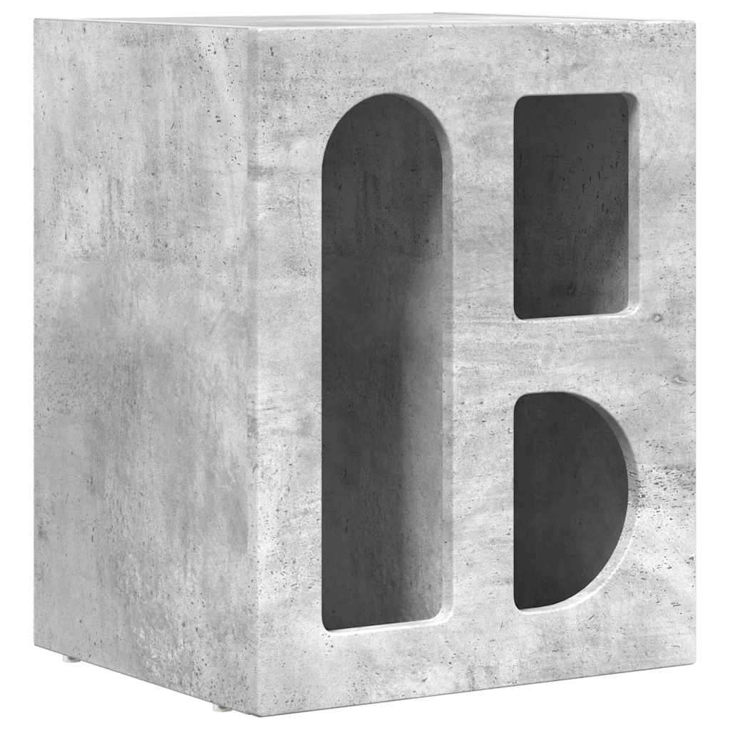 Noćni ormarić 2 pcs Betonski sivi 40 x 35 x 50 cm