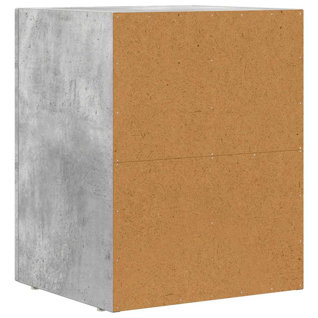 Noćni ormarić 2 pcs Betonski sivi 40 x 35 x 50 cm