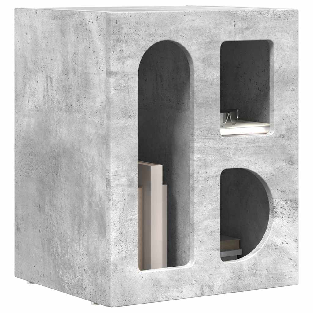 Noćni ormarić 2 pcs Betonski sivi 40 x 35 x 50 cm