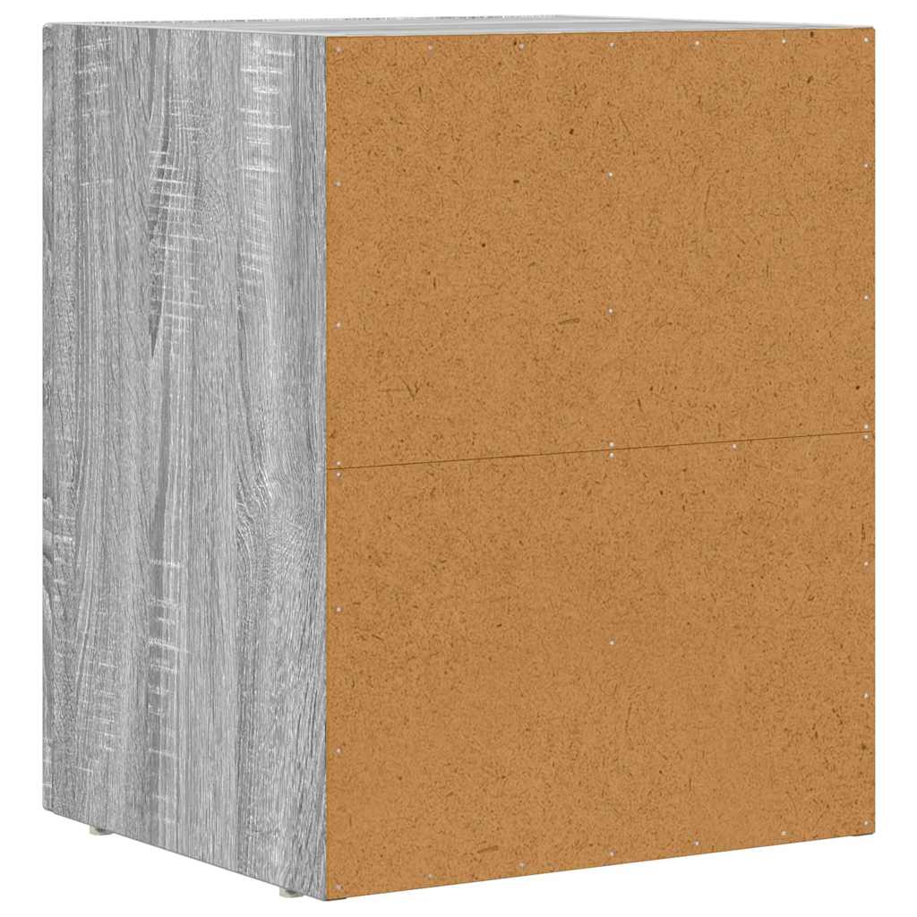 Noćni ormarić 2 pcs Siva Sonoma 40 x 35 x 50 cm
