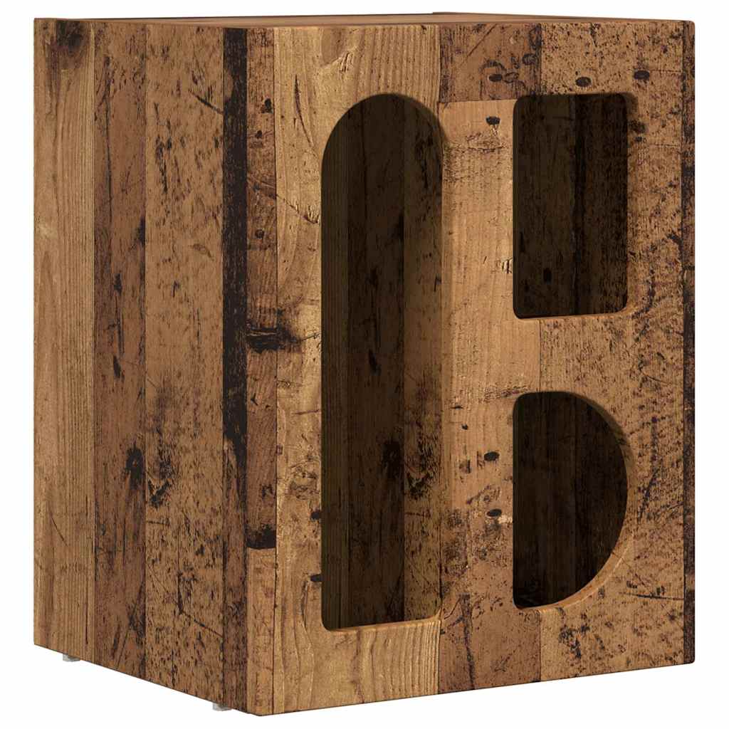 Noćni ormarić 2 pcs Staro drvo 40 x 35 x 50 cm