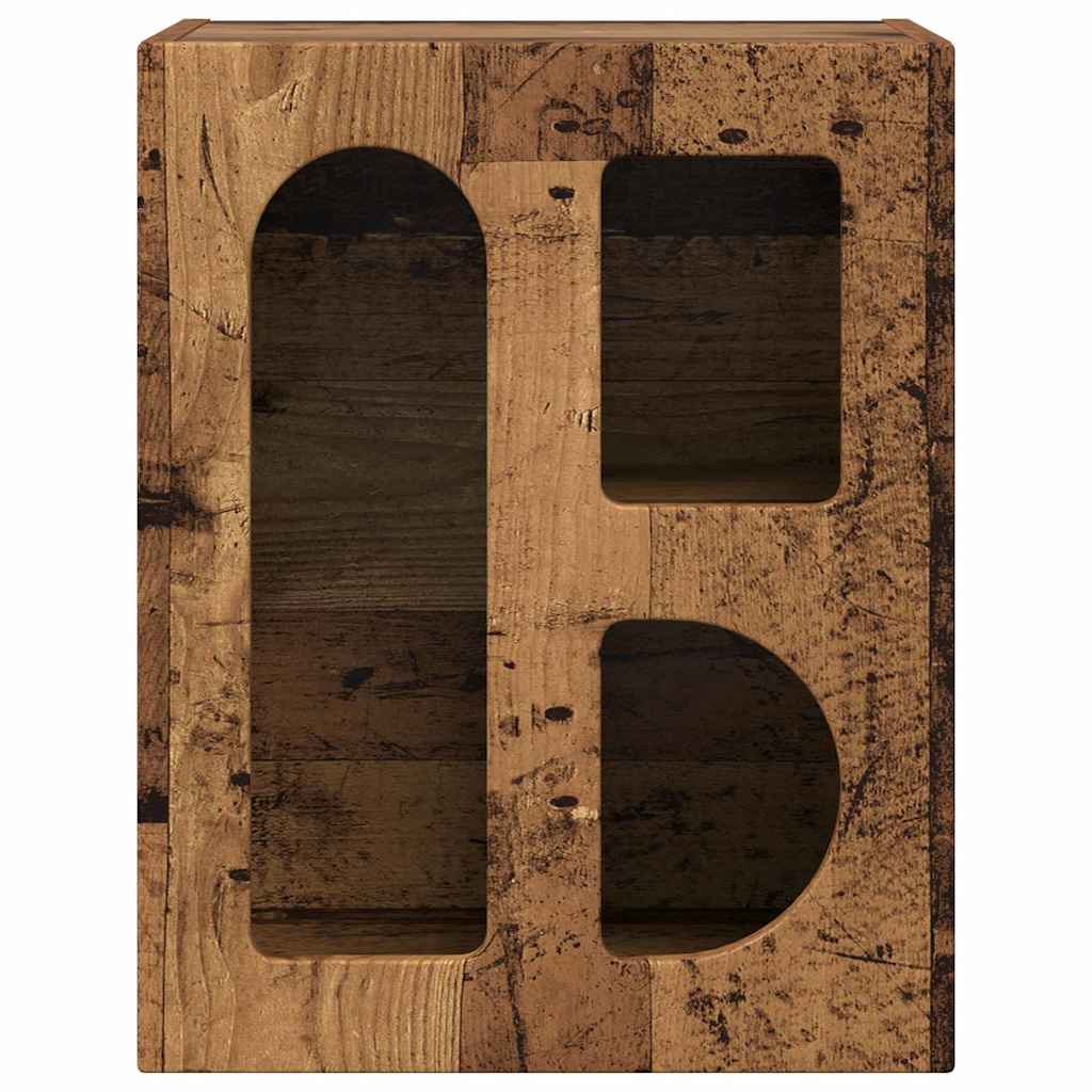 Noćni ormarić 2 pcs Staro drvo 40 x 35 x 50 cm