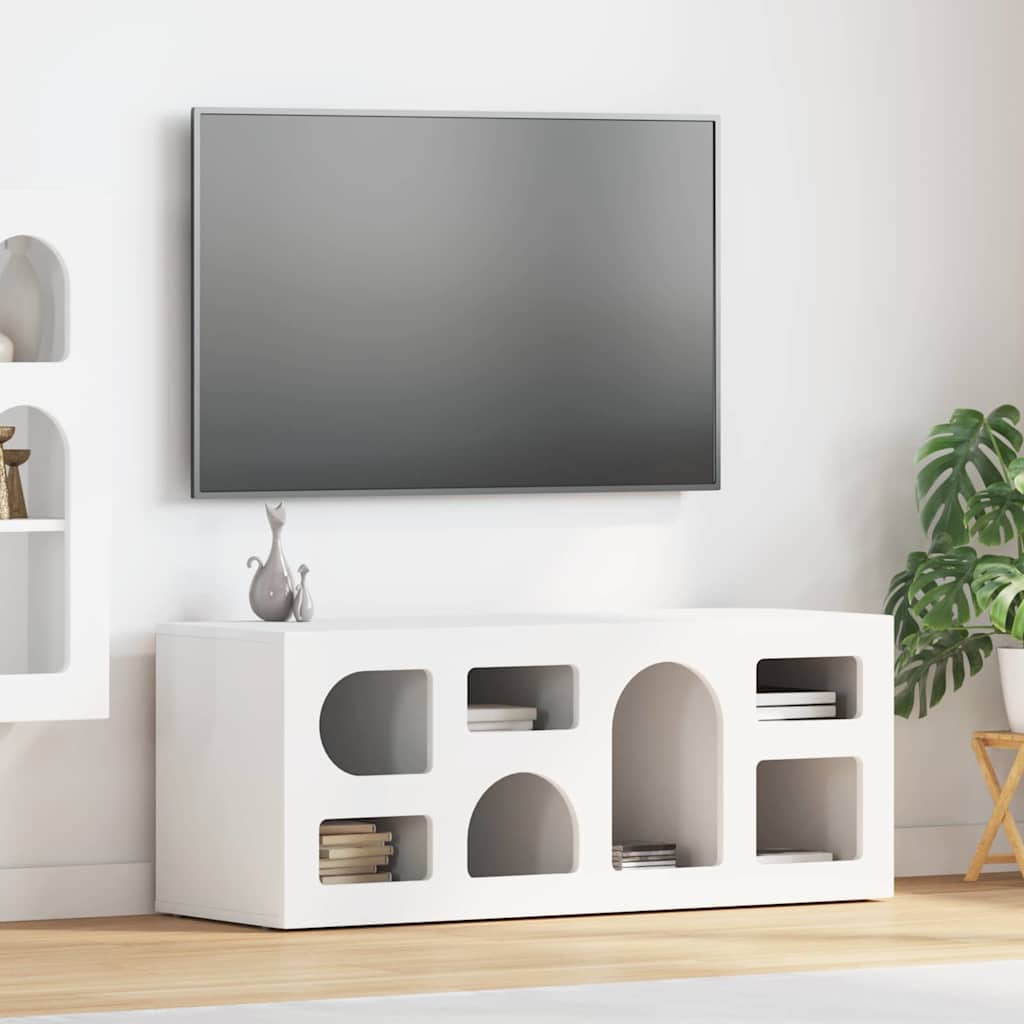 TV ormar Bijelo 100 x 35 x 40 cm Konstruirano drvo