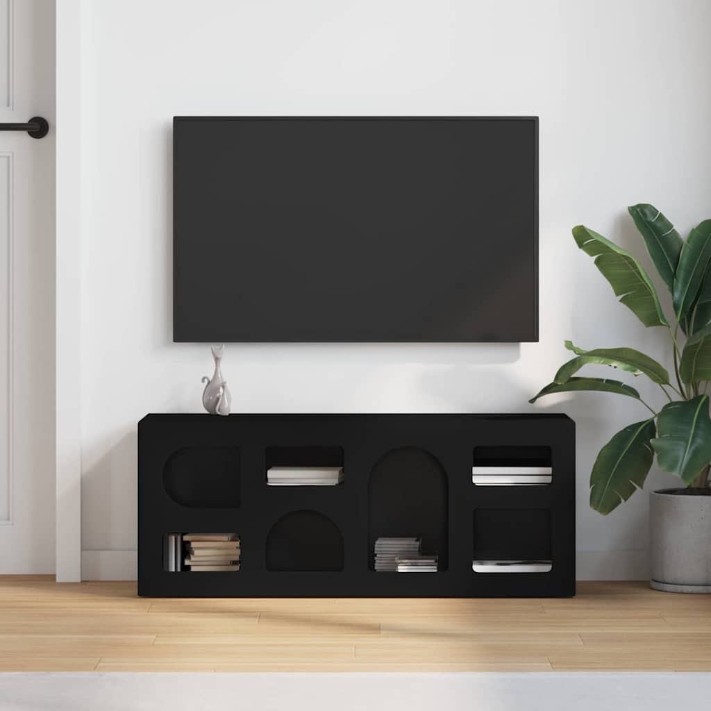 TV ormar Crna 100 x 35 x 40 cm Konstruirano drvo