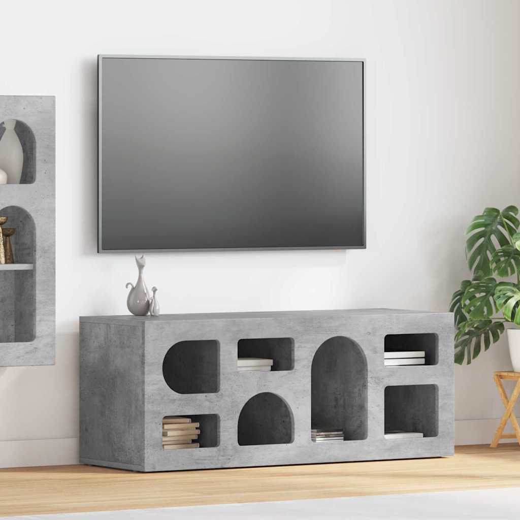 TV ormar Betonski sivi 100 x 35 x 40 cm Konstruirano drvo