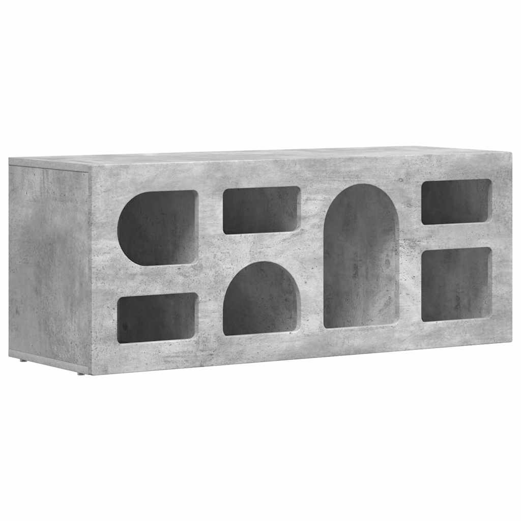 TV ormar Betonski sivi 100 x 35 x 40 cm Konstruirano drvo