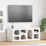 TV ormar Visoki sjaj bijela 100 x 35 x 40 cm Konstruirano drvo