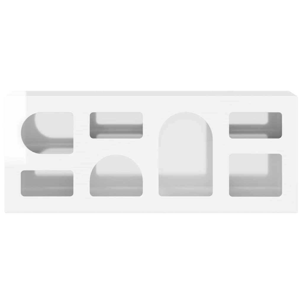 TV ormar Visoki sjaj bijela 100 x 35 x 40 cm Konstruirano drvo
