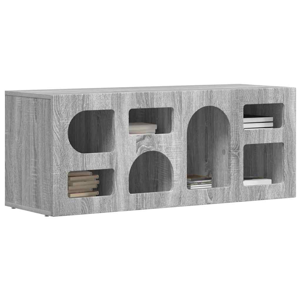TV ormar Siva Sonoma 100 x 35 x 40 cm Konstruirano drvo