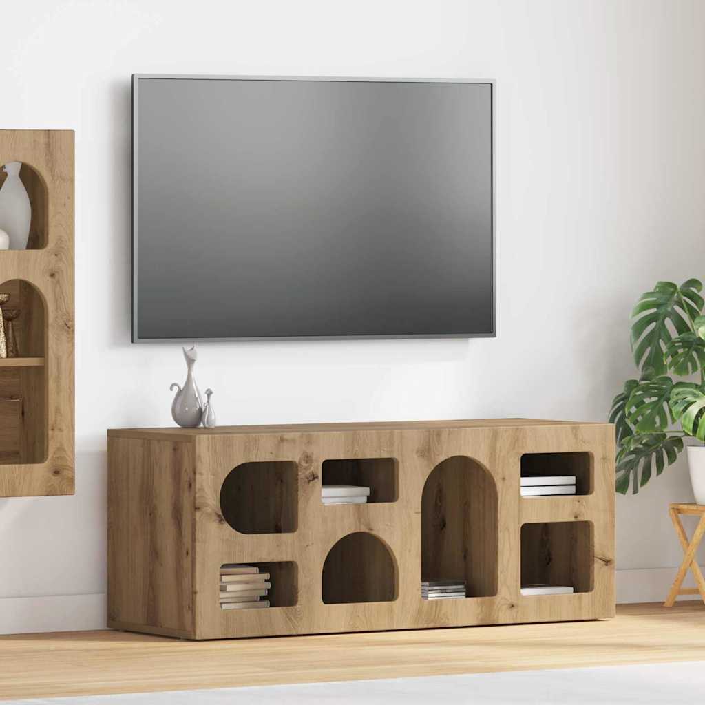TV ormar Umjetnički hrast 100 x 35 x 40 cm Konstruirano drvo