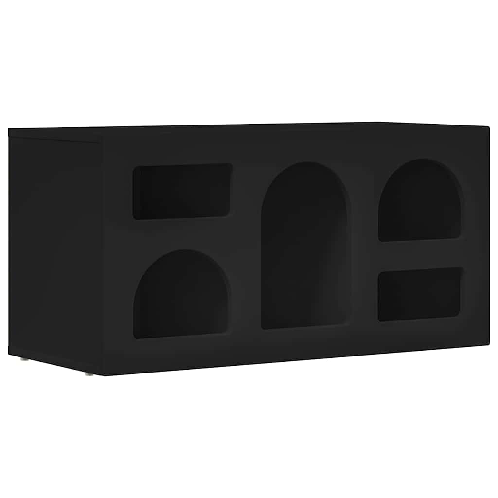 TV ormar Crna 80 x 35 x 40 cm Konstruirano drvo