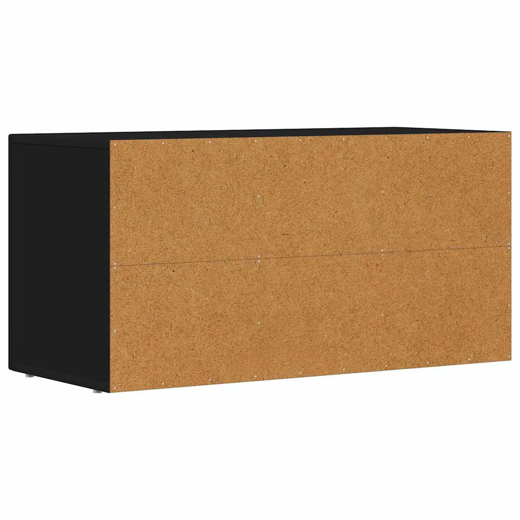 TV ormar Crna 80 x 35 x 40 cm Konstruirano drvo