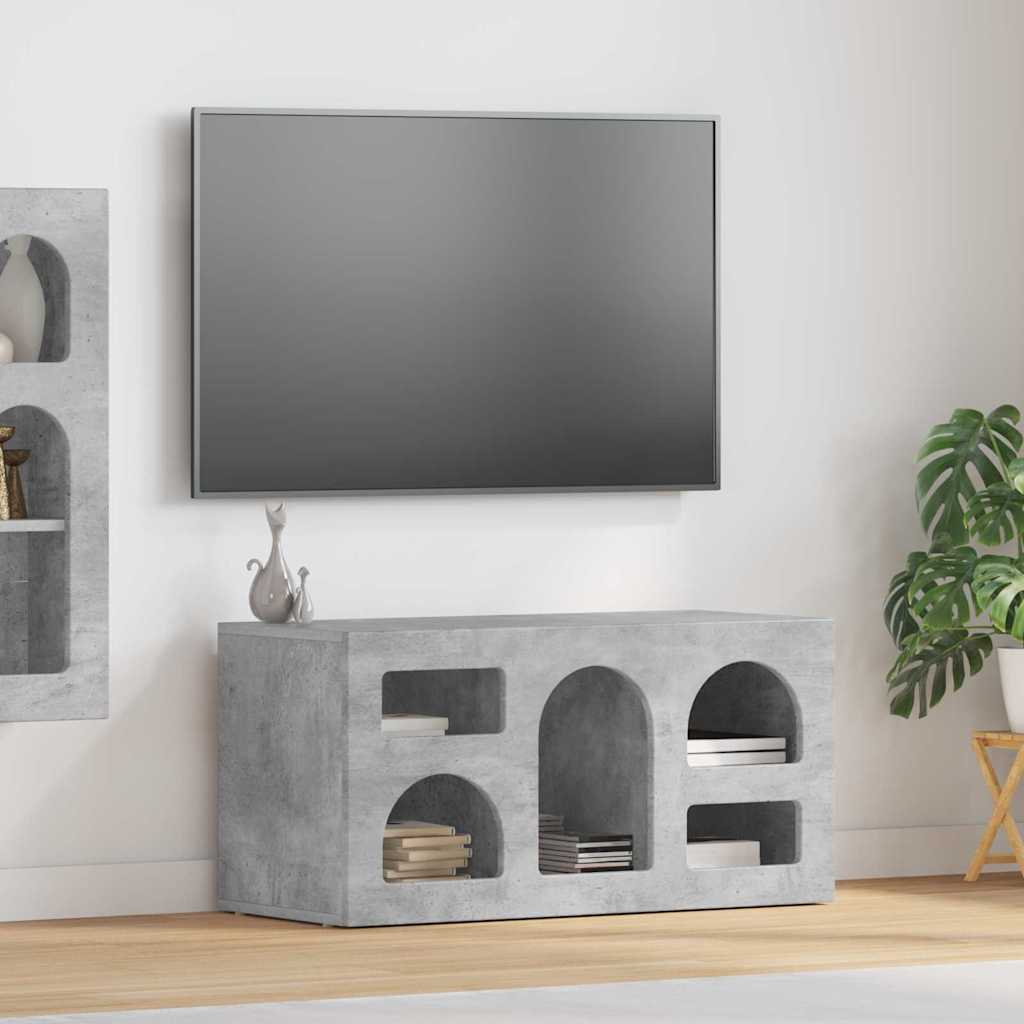 TV ormar Betonski sivi 80 x 35 x 40 cm Konstruirano drvo