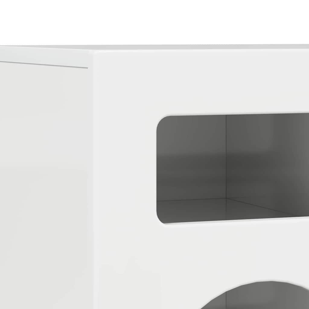 TV ormar Visoki sjaj bijela 80 x 35 x 40 cm Konstruirano drvo