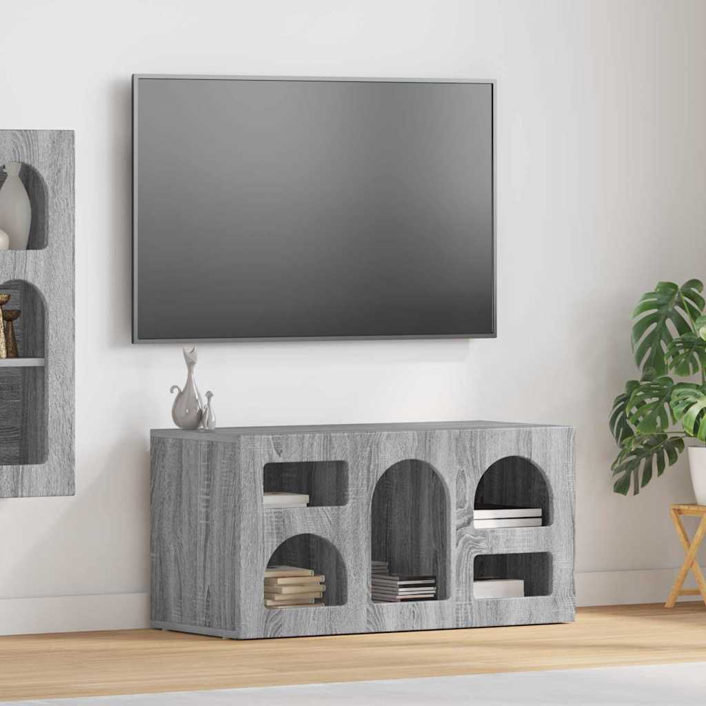 TV ormar Siva Sonoma 80 x 35 x 40 cm Konstruirano drvo