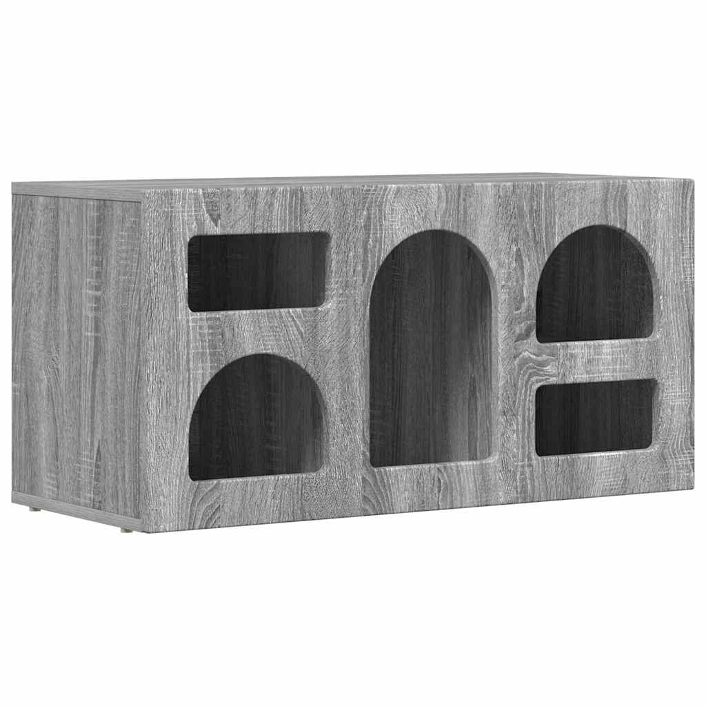 TV ormar Siva Sonoma 80 x 35 x 40 cm Konstruirano drvo