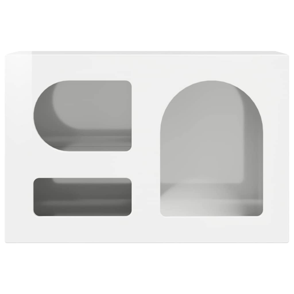 TV ormar Visoki sjaj bijela 60 x 35 x 40 cm Konstruirano drvo
