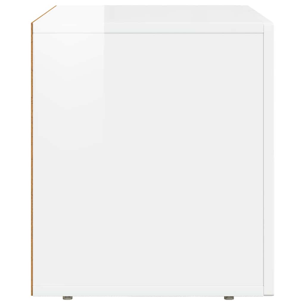 TV ormar Visoki sjaj bijela 60 x 35 x 40 cm Konstruirano drvo