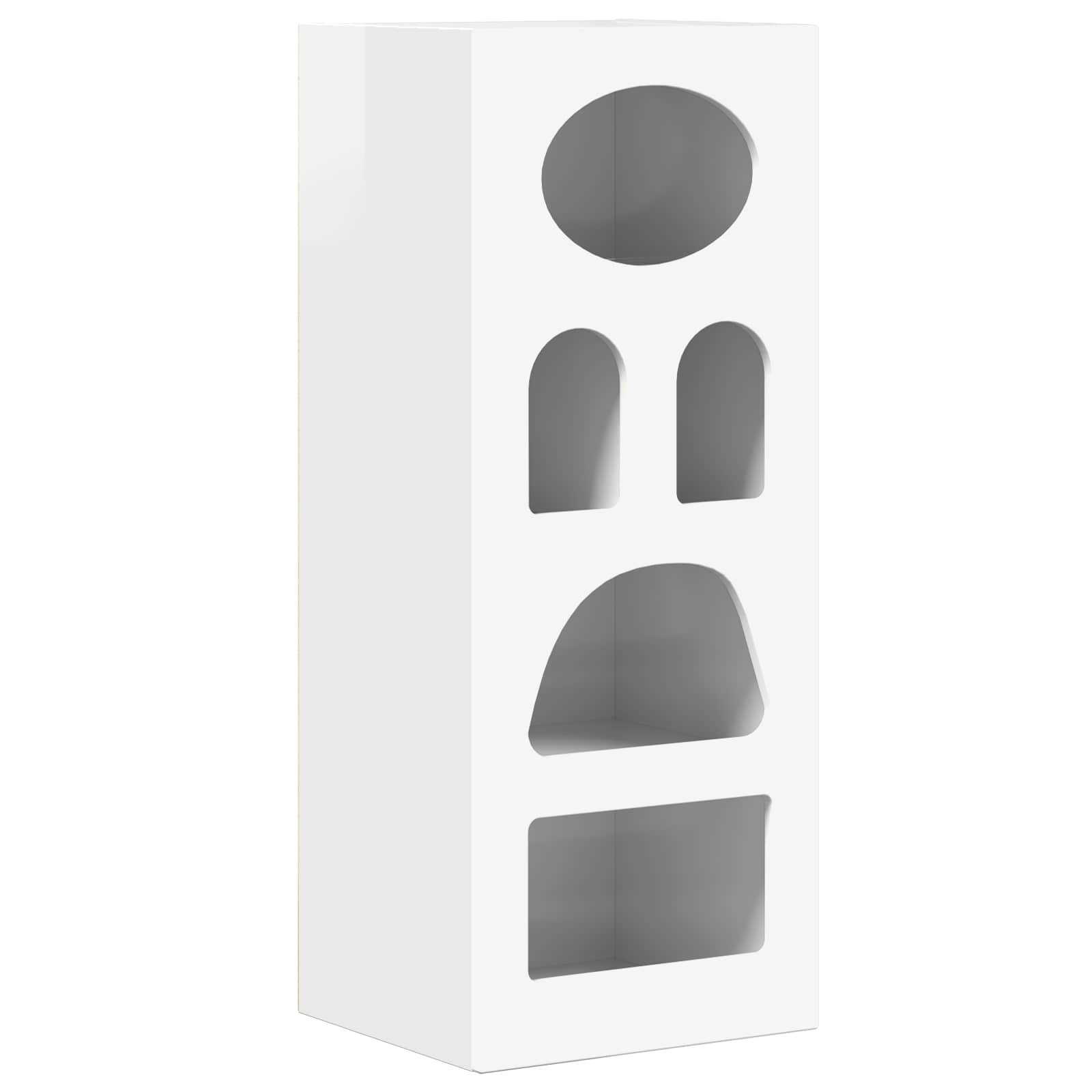 Kreveta Visoki sjaj bijela 40 x 35 x 100,5 cm Konstruirano drvo