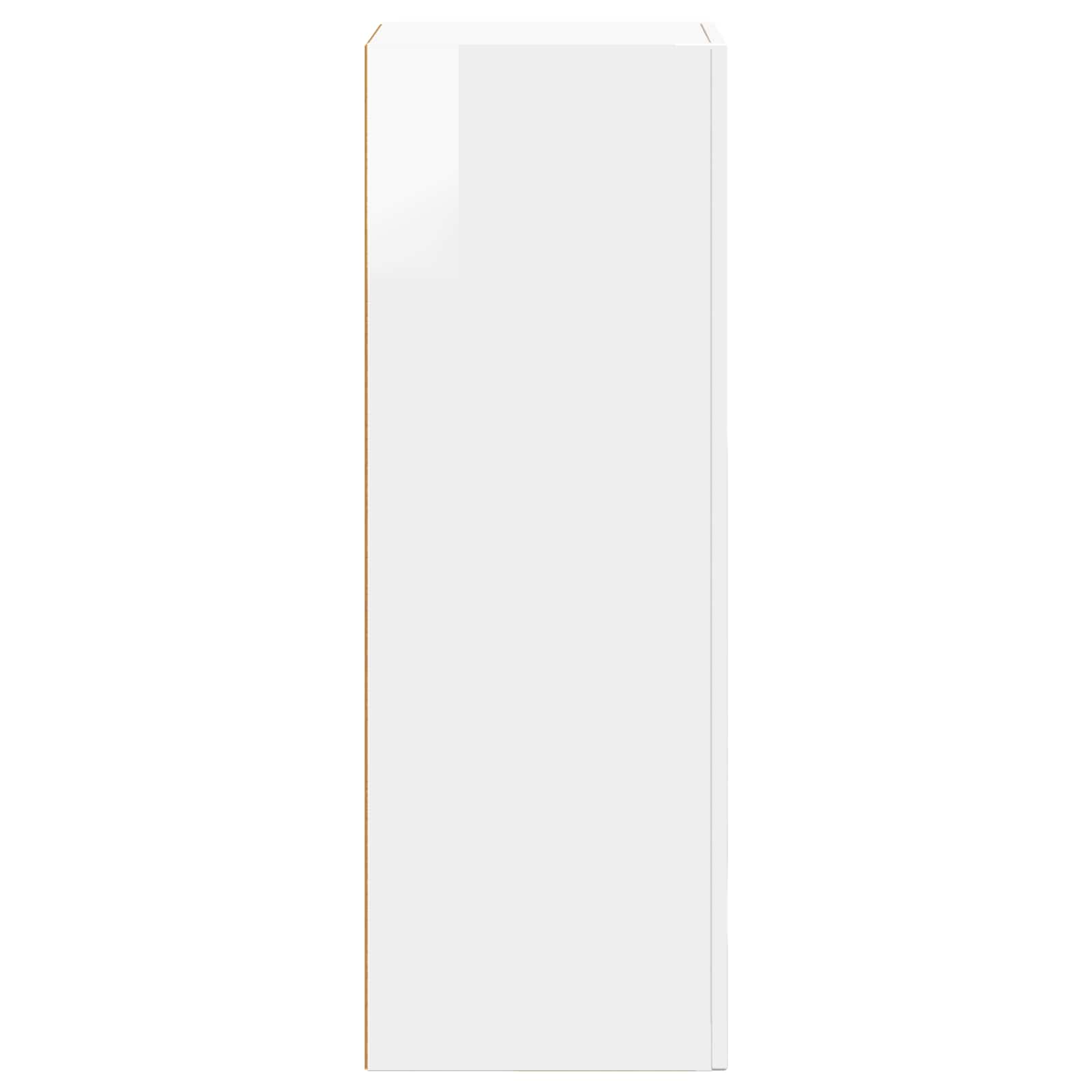 Kreveta Visoki sjaj bijela 40 x 35 x 100.5 cm Konstruirano drvo