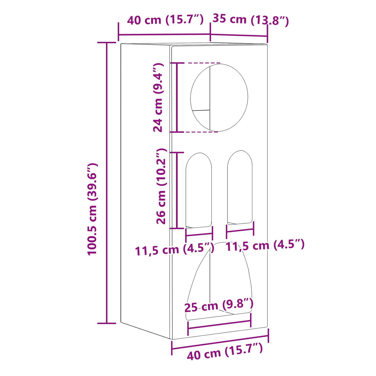 Kreveta Staro drvo 40 x 35 x 100.5 cm Konstruirano drvo