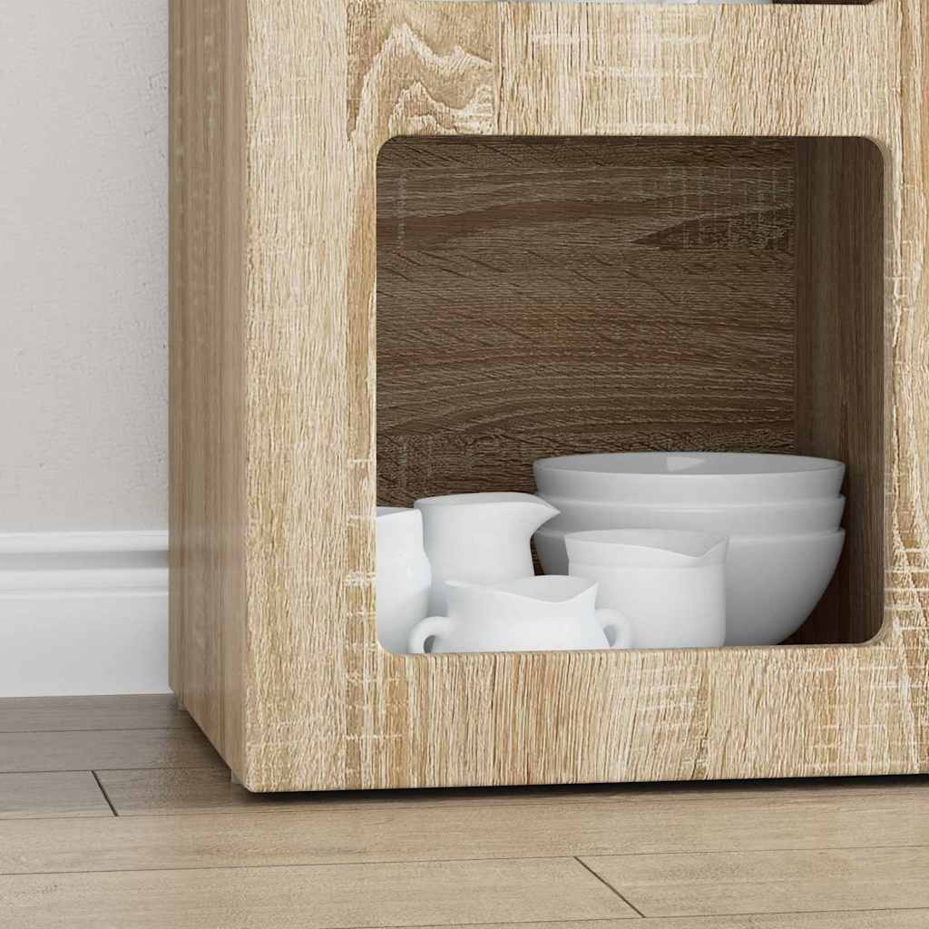 Kreveta Sonoma hrast 59 x 35 x 80.5 cm Konstruirano drvo