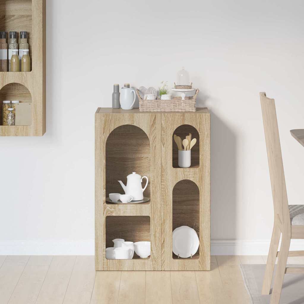 Kreveta Sonoma hrast 59 x 35 x 80.5 cm Konstruirano drvo