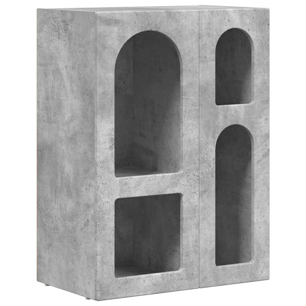 Kreveta Betonski sivi 59 x 35 x 80.5 cm Konstruirano drvo
