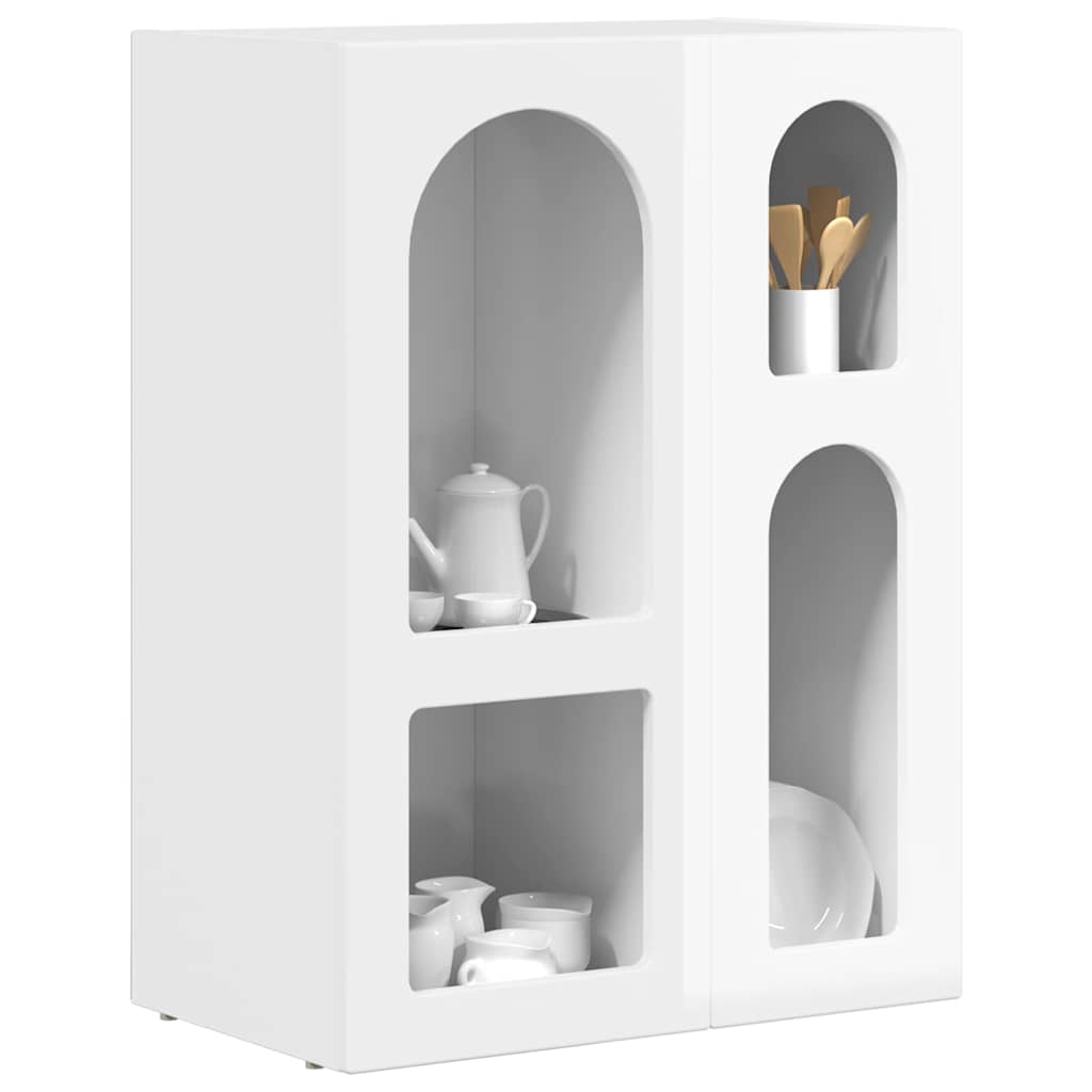 Kreveta Visoki sjaj bijela 59 x 35 x 80.5 cm Konstruirano drvo