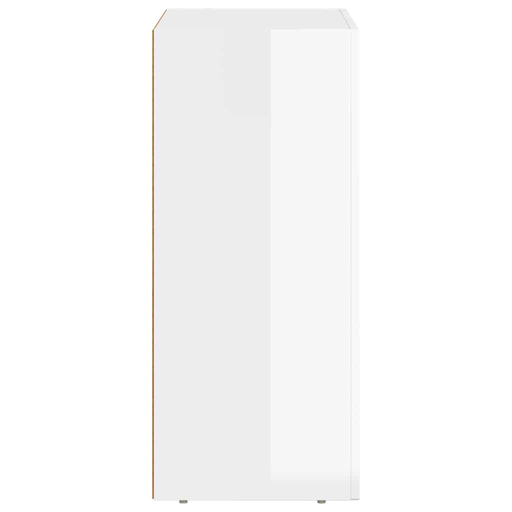 Kreveta Visoki sjaj bijela 59 x 35 x 80.5 cm Konstruirano drvo