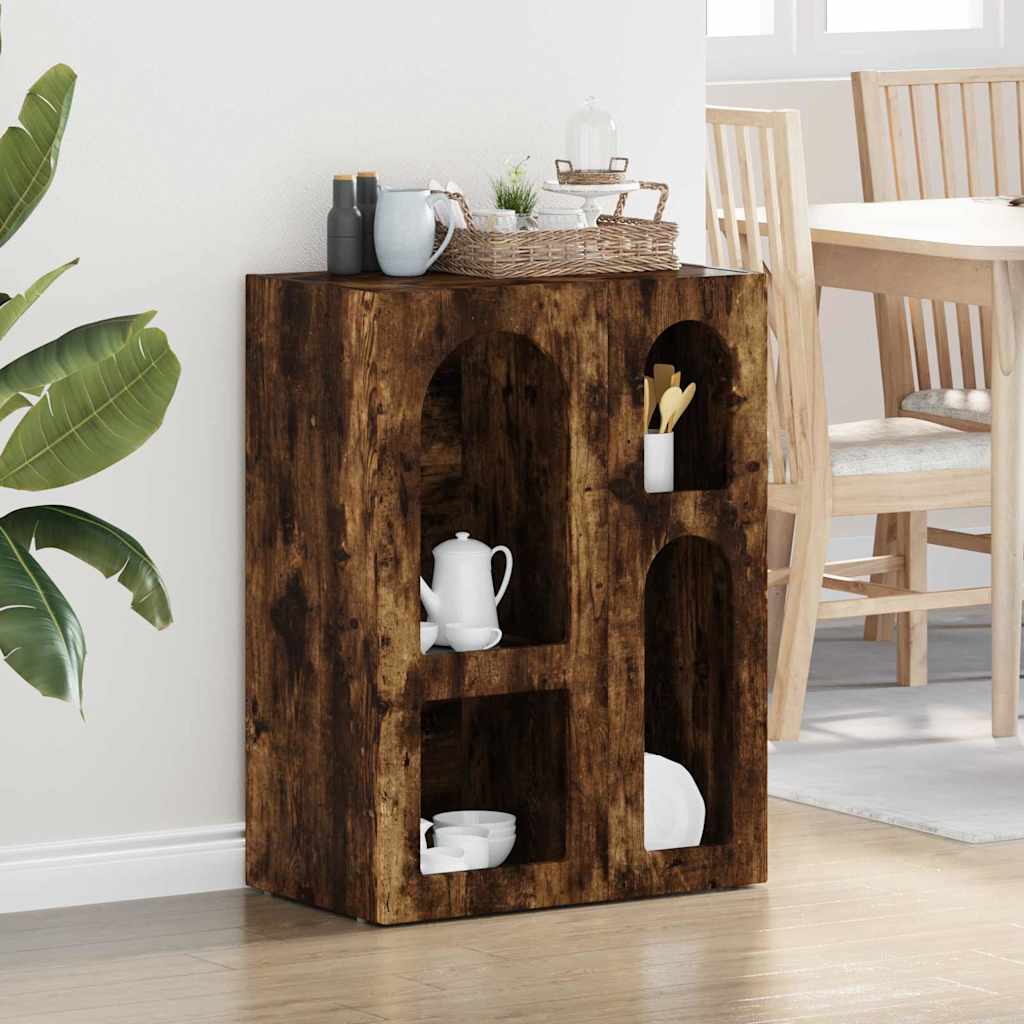 Kreveta Dimljeni hrast 59 x 35 x 80.5 cm Konstruirano drvo