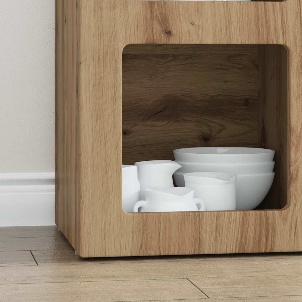 Kreveta Umjetnički hrast 59 x 35 x 80.5 cm Konstruirano drvo