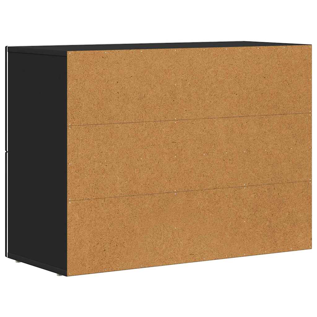 Kreveta Crna 80.5 x 35 x 59 cm Konstruirano drvo