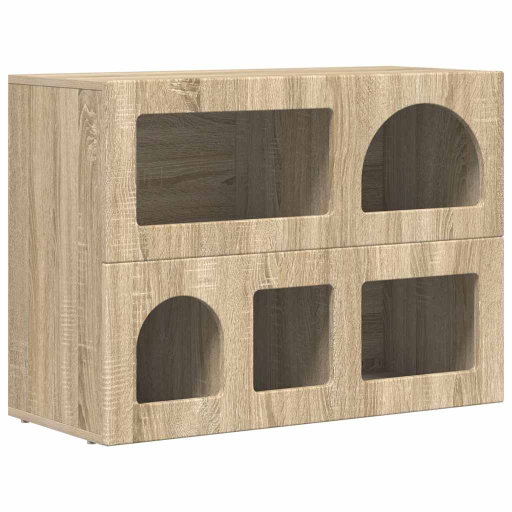 Kreveta Sonoma hrast 80.5 x 35 x 59 cm Konstruirano drvo