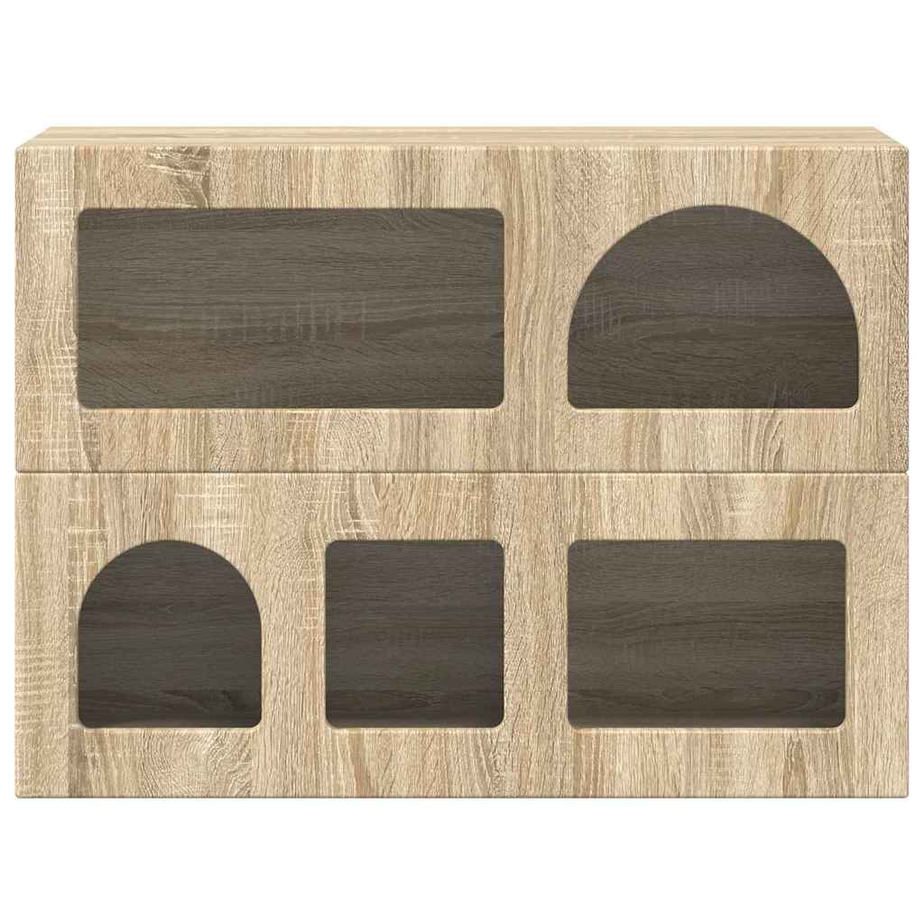Kreveta Sonoma hrast 80.5 x 35 x 59 cm Konstruirano drvo