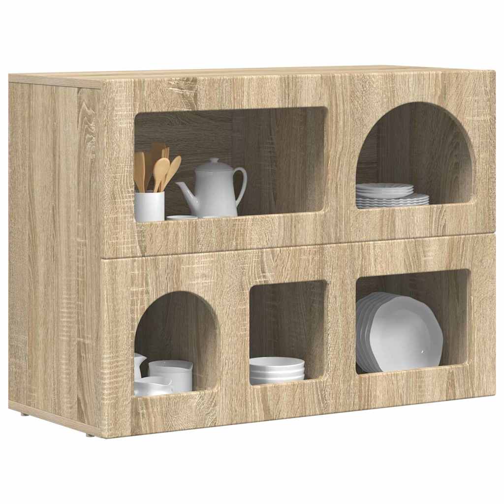 Kreveta Sonoma hrast 80.5 x 35 x 59 cm Konstruirano drvo