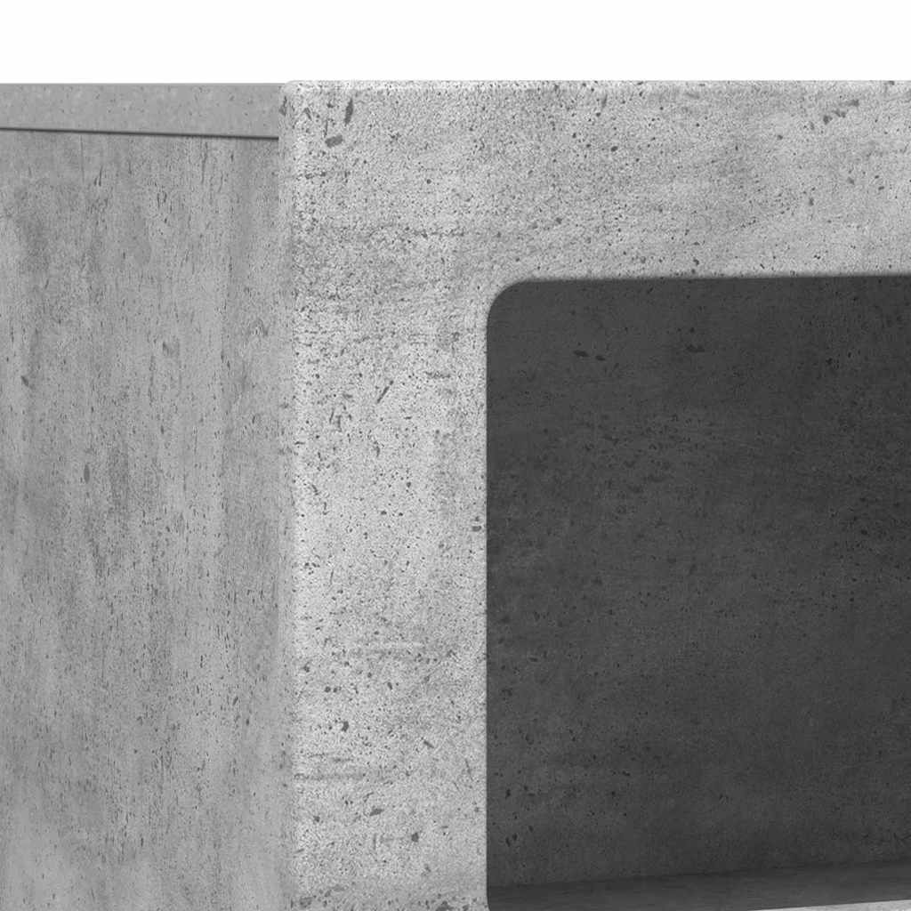 Kreveta Betonski sivi 80.5 x 35 x 59 cm Konstruirano drvo